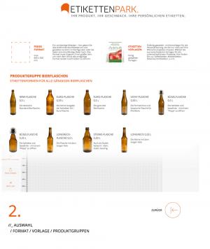 Beschreibung Auswahl Bierflaschen
